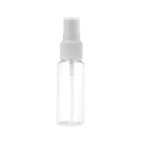 Fľaštička na dezinfekciu s rozprašovačom 30 ml biela (darček)
