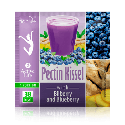 Pektínový kysel s brusnicou barinnou a čučoriedkou, 15g