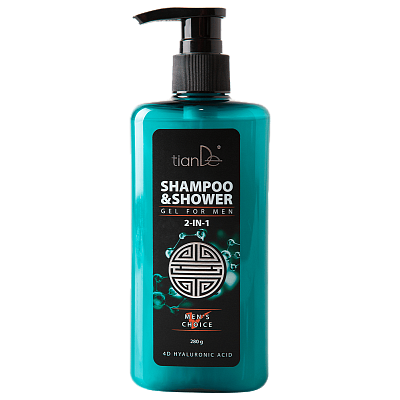 Skutočný šampón a sprchový gél tianDe Men’s Choice 2 v 1, 280 g