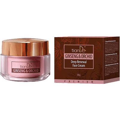 Skutočné balenie krému tianDe Ženšen a orchidea, 50 g