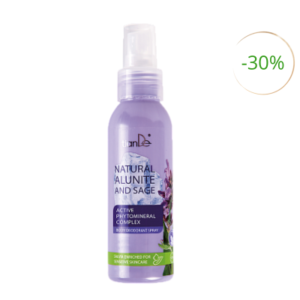 Telový dezodorant v spreji „Prírodný alunit a šalvia“, 100 ml