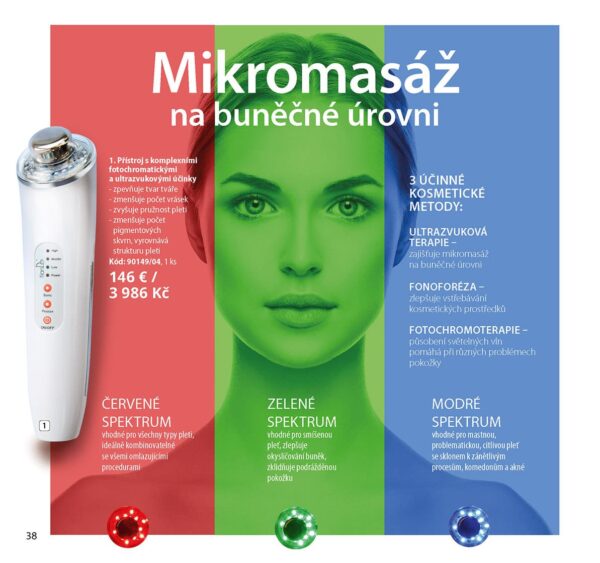 3D Photoner prístroj s komplexnými fotochromatickými a ultrazvukovými účinkami - Image 5