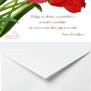 Osobné venovanie tulipány